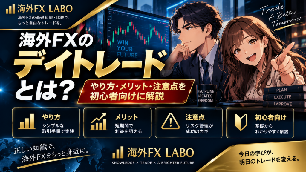 海外FXのデイトレードとは？やり方・メリット・注意点・スキャルピングとの違いを初心者向けに解説