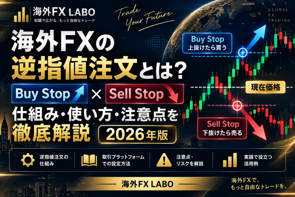 海外FXの逆指値注文とは？Buy Stop・Sell Stopの仕組み・使い方・メリット・注意点を初心者向けに解説