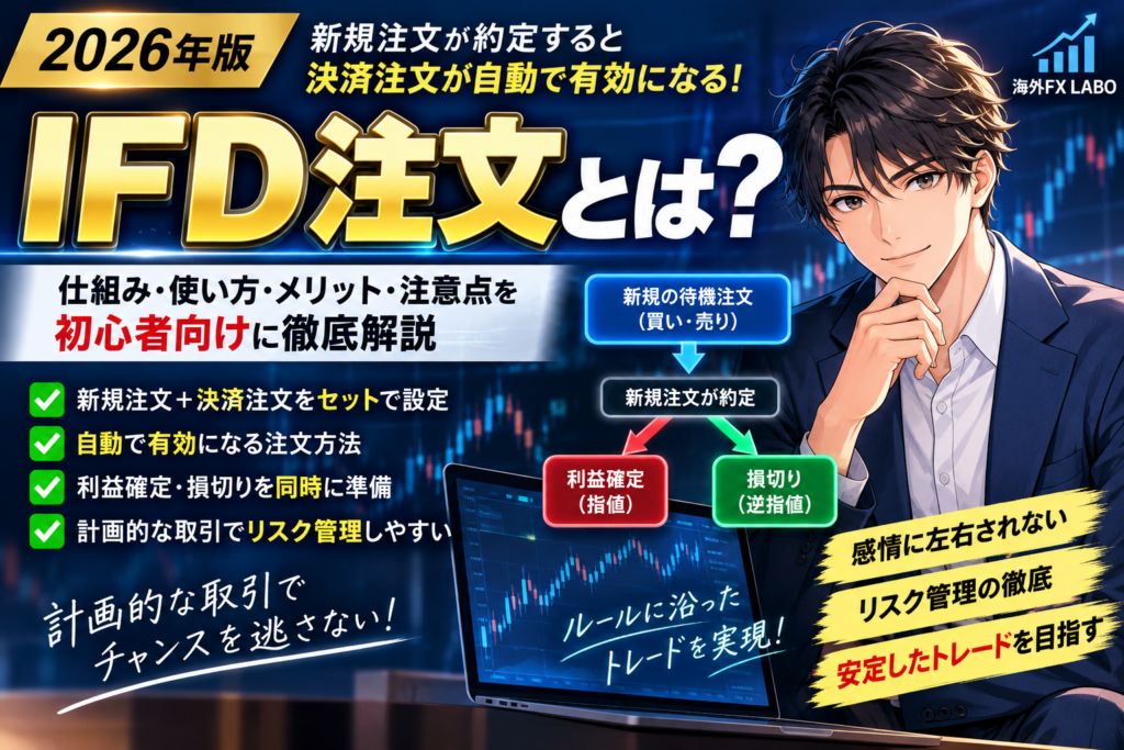 海外FXのIFD注文とは？新規注文成立後に決済注文を有効にする仕組み・使い方・メリット・注意点を初心者向けに解説