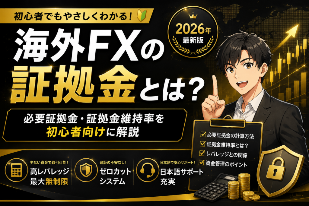 海外FXの証拠金とは？必要証拠金と証拠金維持率を初心者向けに解説