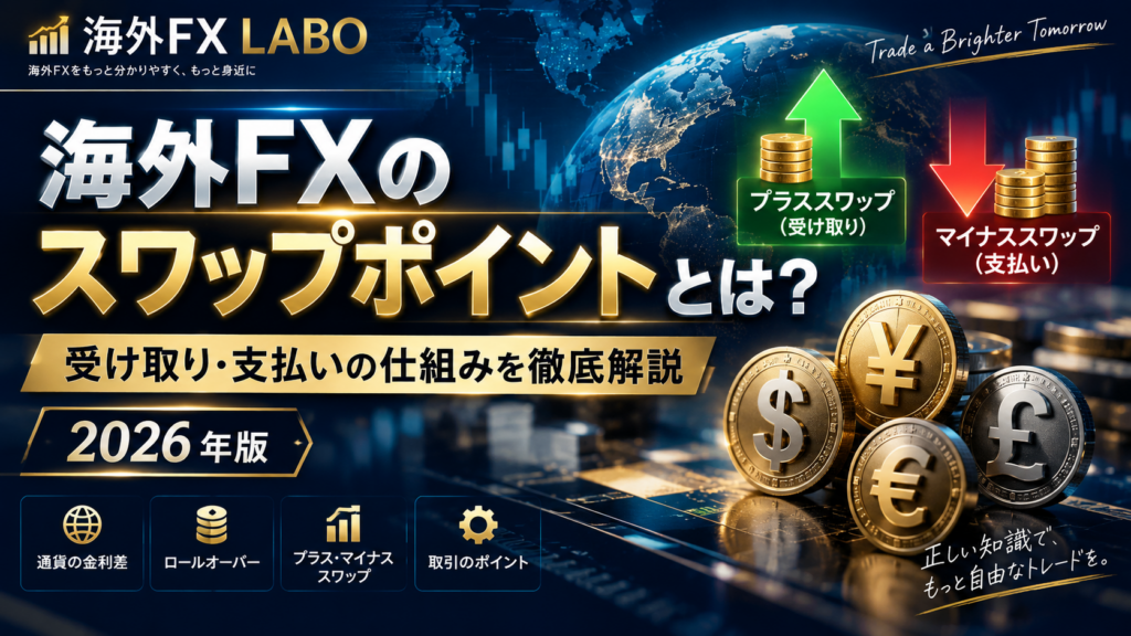 海外FXのスワップポイントとは？プラススワップとマイナススワップ、受け取り・支払いの仕組みを解説