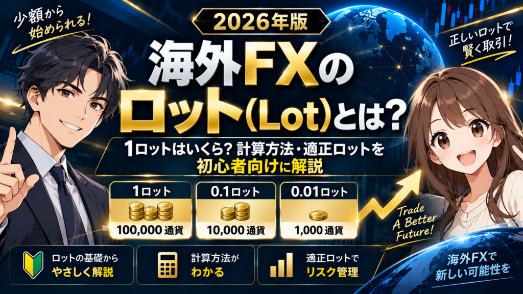 海外FXのロットとは？1ロットはいくらか、計算方法・適正ロット・リスク管理を初心者向けに解説