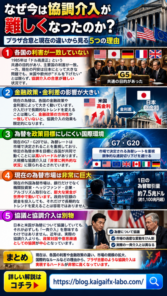 協調介入が起こるときにFXトレーダーが見るべきサイン｜米財務省・G7・G20・日米財務相会談と為替発言
