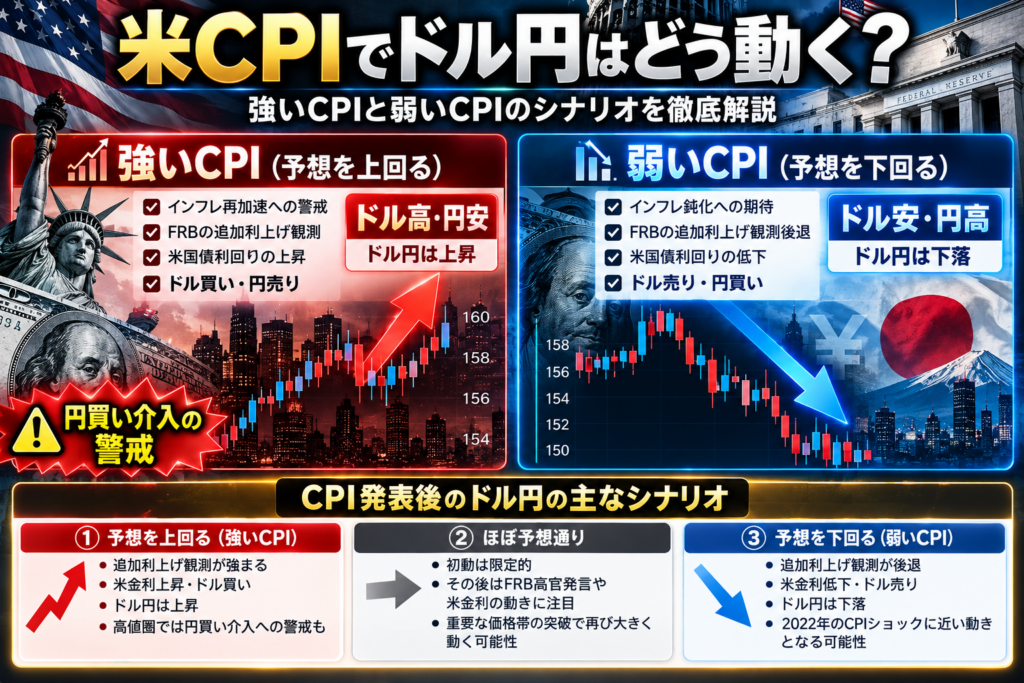 2022年CPIショックと2026年10月米CPIの違い｜インフレ・FRB金融政策・雇用統計・ドル円の反応を比較
